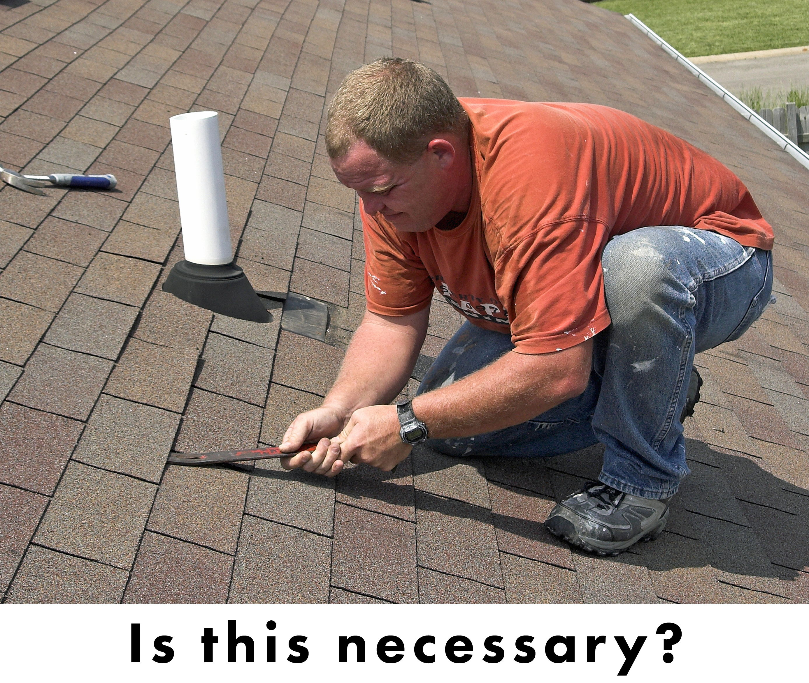 lifting shingles sucks, so is it even necessary or is there a better way? yes.